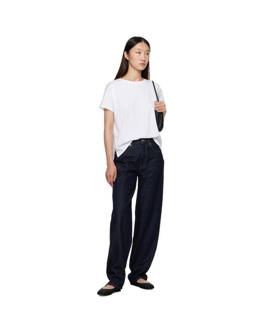 Loulou de Saison Blue Samur Straight-Leg Jeans