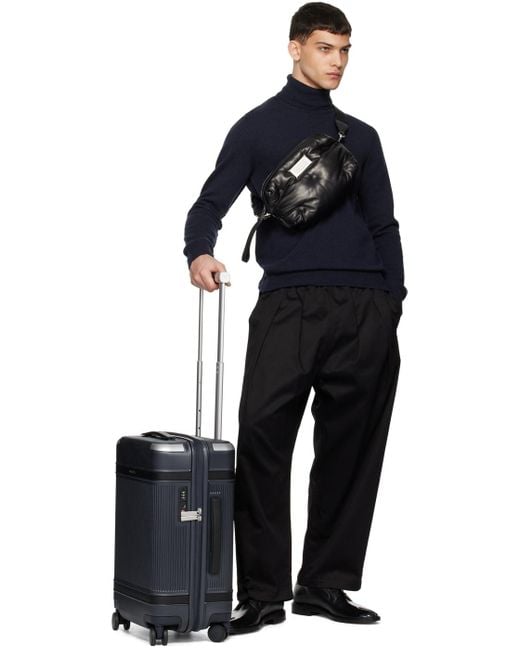 Paravel Gray Aviator Carry-On Plus Suitcase for men