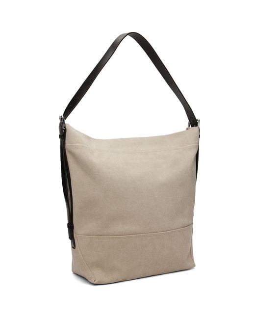 Lemaire Gray Belted Tote for men