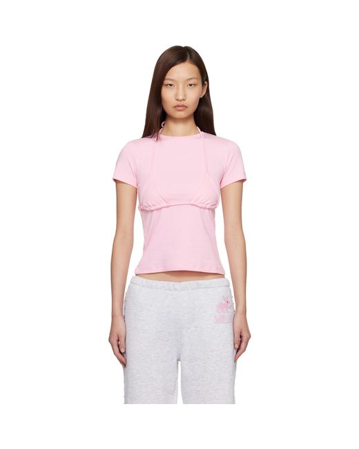 Sandy Liang Pink Effie T-Shirt