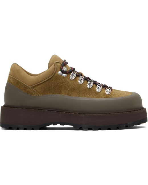 Diemme Brown Khaki Cornaro Due Gomma Boots for men