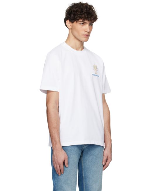 メンズ Casablanca ホワイト Diamond Column Tシャツ White