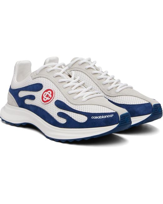 Casablanca Blue Stade Sneakers for men