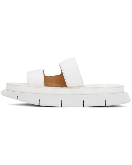 Marsèll Black White Intagliato Sandals for men