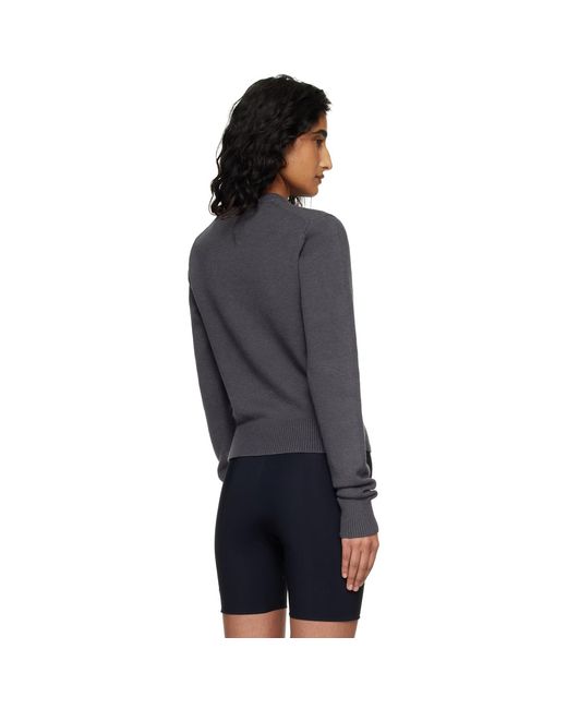 Skims Black 'Sweater Knits' Ribbed Long Sleeve Fitted Sweater