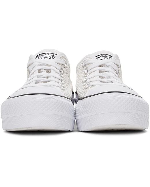 Converse Breathable Platform All Star Low Sneakers in White | Lyst