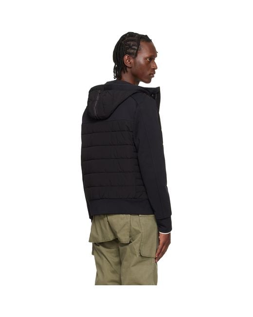 Parajumpers Black Manfred Hybrid Jacket for men