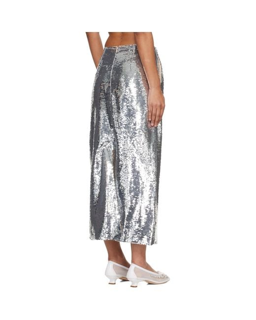 Simone Rocha Black Column Pencil Midi Skirt