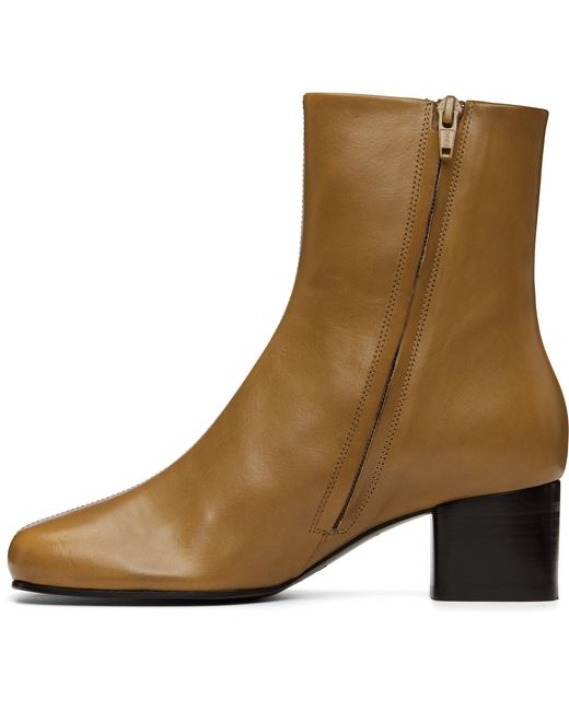 Lemaire Brown Tan Anatomic 55Mm Boots