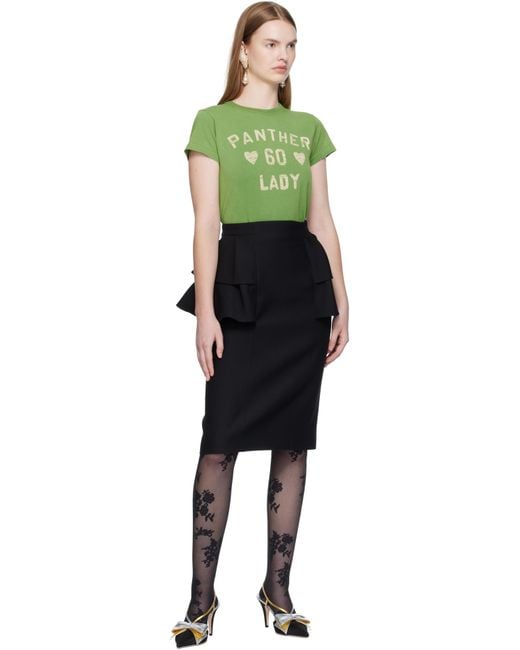 Valentino Green Printed Cotton T-Shirt