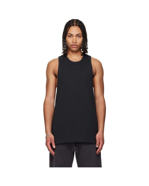 Fear Of God Black Rib Tank Top for men
