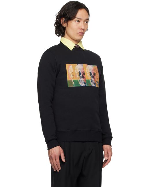 メンズ Paul Smith ブラック Skull Square スウェットシャツ Black