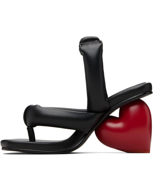Yume Yume Black Love Heeled Sandals