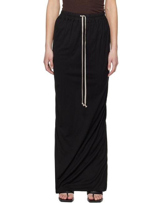 【RICK OWENS】DRKSHDW Hollywood Pull On Pillarマキシスカート Gray Hollywood Pull On Pillar Maxi Skirt by Rick Owens
