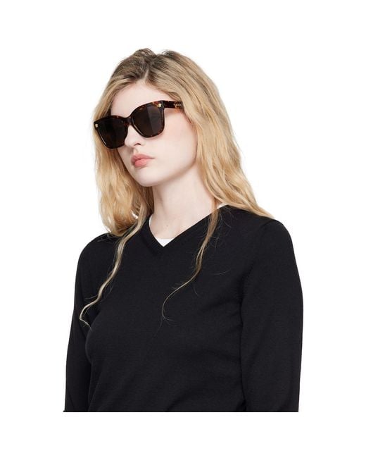 Versace Brown Medusa Wide Sunglasses