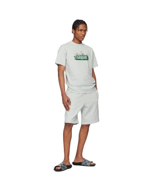 Burberry Black Off- Check Dive Slides for men