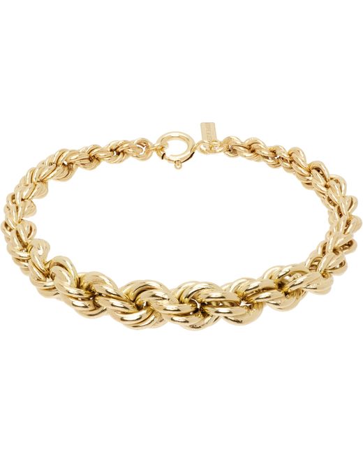 Ernest W. Baker Metallic Twisted Rope Chain Bracelet for men