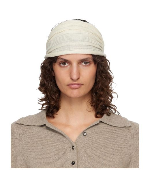 Lauren Manoogian Brown Off- Plisse Headband