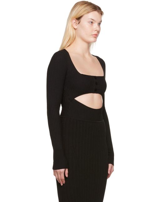 ANDREADAMO Black Andreādamo Cut-out Bodysuit