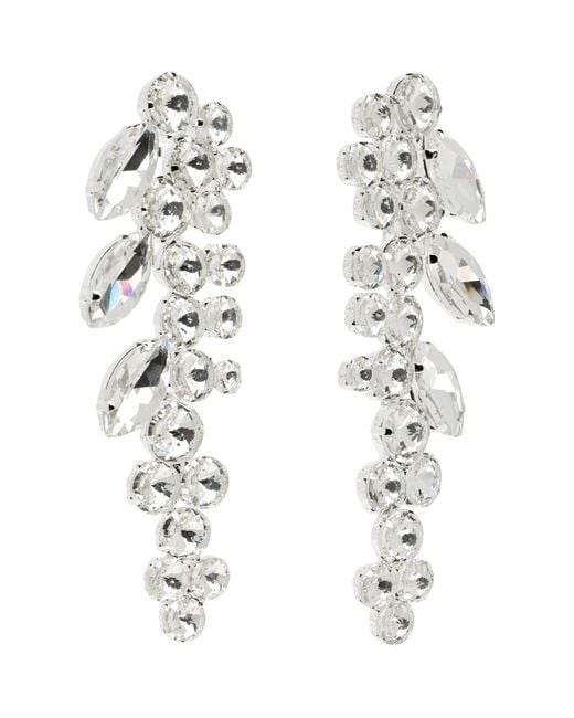 Collina Strada White Chandelier Earrings