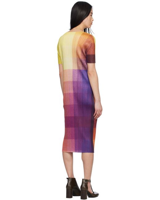 Pleats Please Issey Miyake Black Photon Maxi Dress