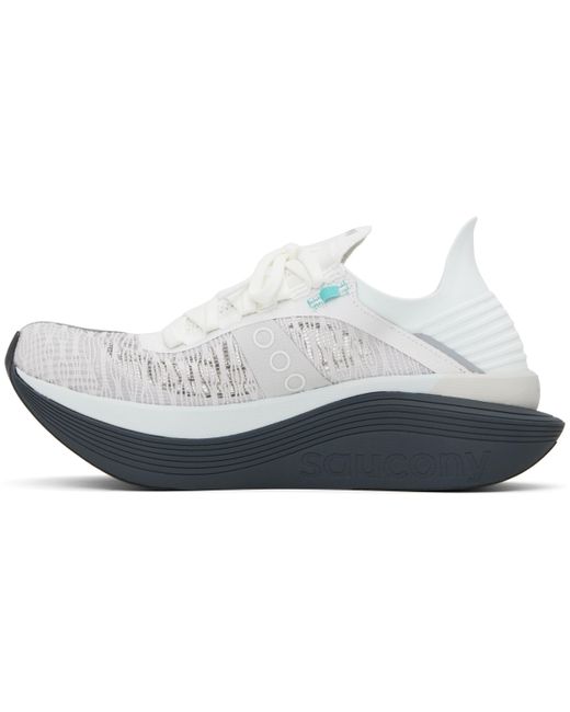 メンズ Saucony グレー＆ブルー Endorphin Elite 2 スニーカー Black