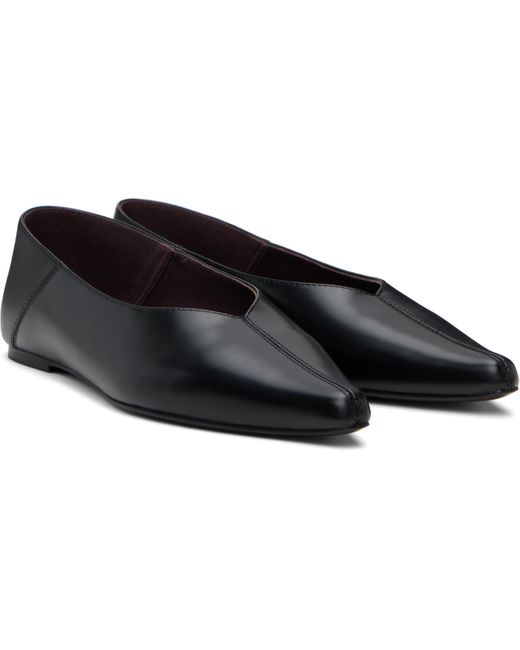 St. Agni ブラック Classic Fold フラットシューズ Black