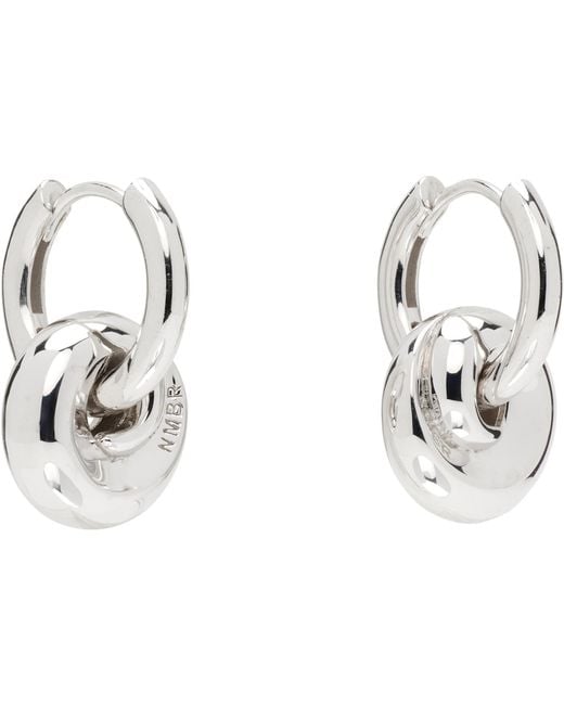 NUMBERING Black #7212 Earrings