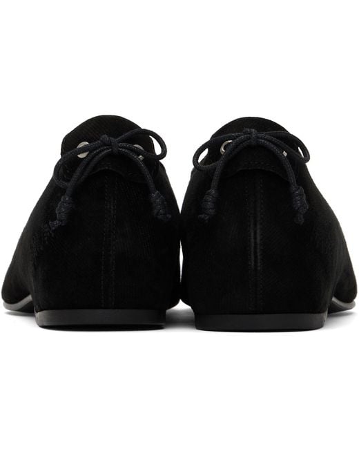 Adererror Black Velvet Oxfords for men