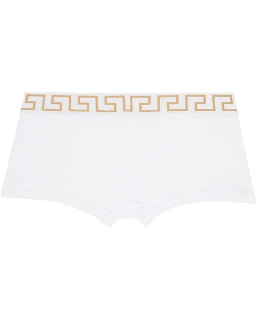 Versace Black Three-Pack Greca Border Boxer Briefs for men