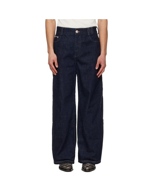 NULLUS Blue Arrows Pocket Selvedge Jeans for men