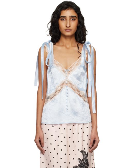 Marc Jacobs Multicolor Satin Lace Slip Top
