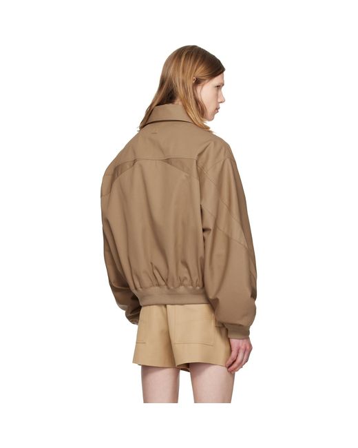 Louis-Gabriel Nouchi Natural Oversized Bomber Jacket for men