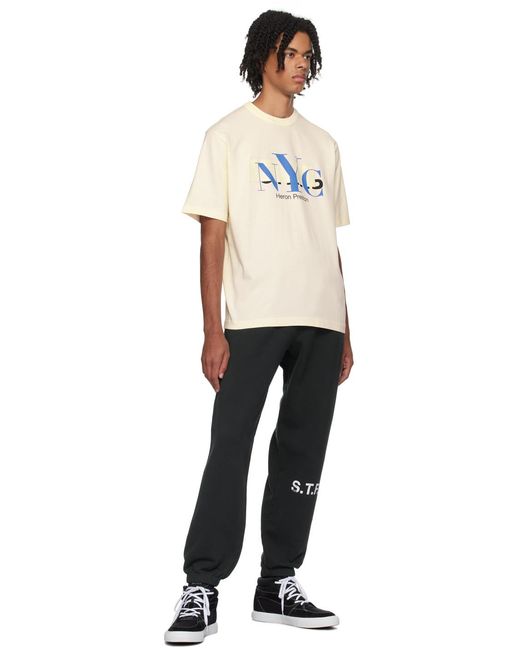 T-shirt 'nyc' blanc cassé Heron Preston pour homme en coloris Black