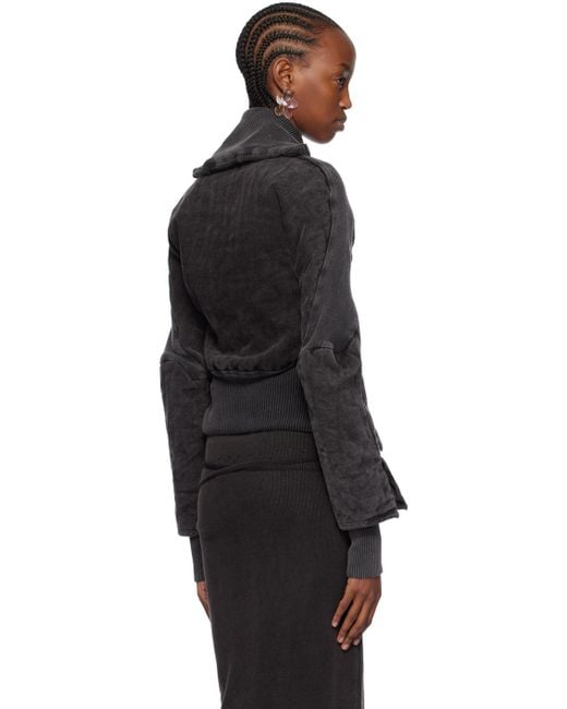 OTTOLINGER Black Gray Silhouette Denim Jacket
