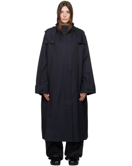 Manteau tana bleu marine Studio Nicholson en coloris Black