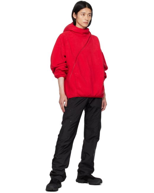 Post Archive Faction PAF Red Post Archive Faction (paf) Ssense Exclusive 4.0+ Center Hoodie for men