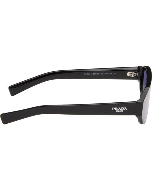 Prada Black Rectangular Sunglasses