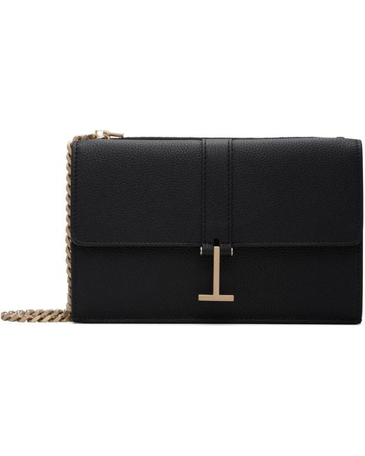 Tom Ford Black Grain Leather Kara Chain Mini Bag