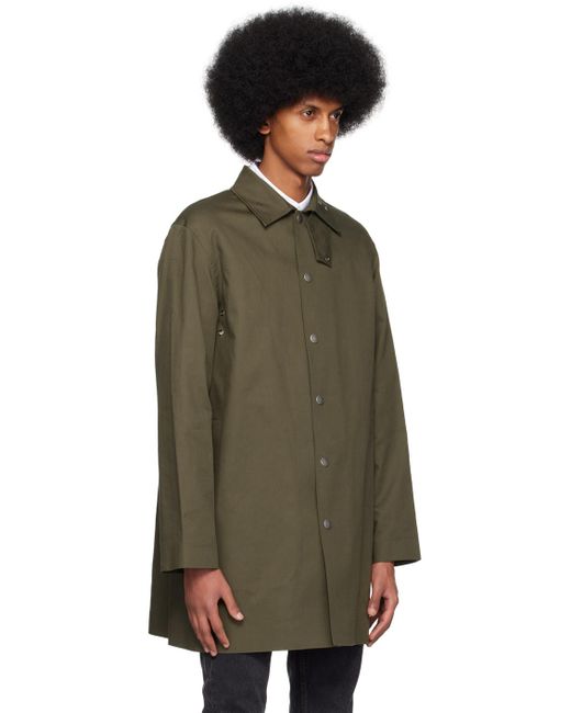A.P.C. Green . Khaki Thibault Coat for men
