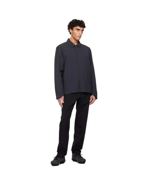 Veilance Black Lerus Insulated Tech Wool Jacket for men