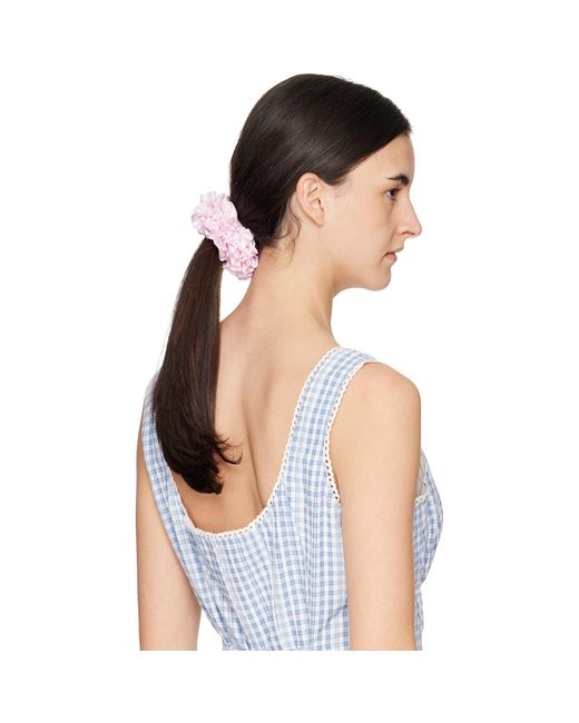 Maryam Nassir Zadeh Pink Carnation Scrunchie
