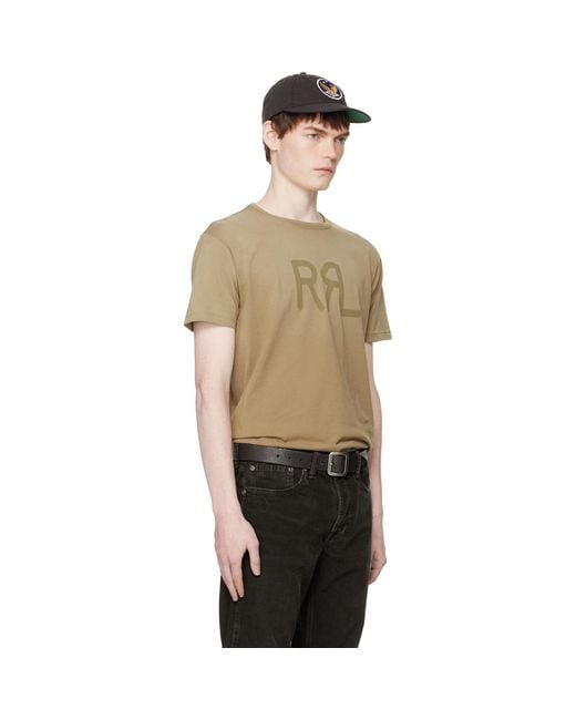 RRL Black Ranch Logo T-Shirt for men