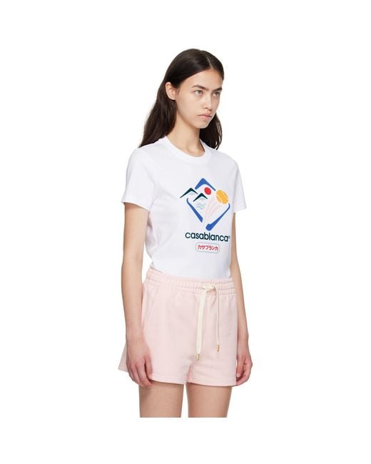 Casablanca Pink Montagne Sportif T-Shirt