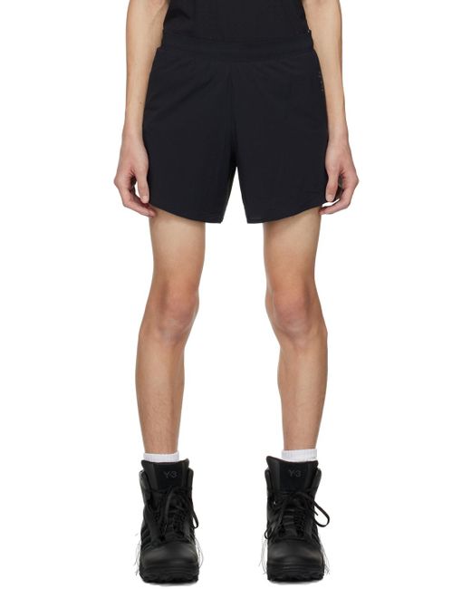 Y-3 Black Reflective Shorts for men