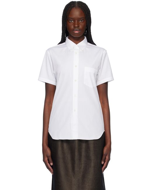 Comme des Garçons ホワイト Cotton Poplin Plain シャツ White
