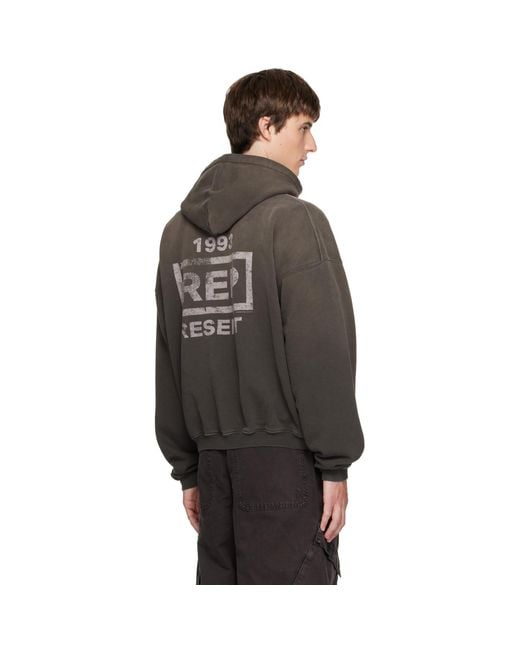 Pull À Capuche Brun À Logo Resent Represent pour homme en coloris Brown