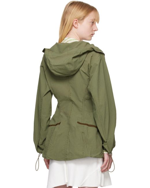 TALIA BYRE Green Hooded Jacket