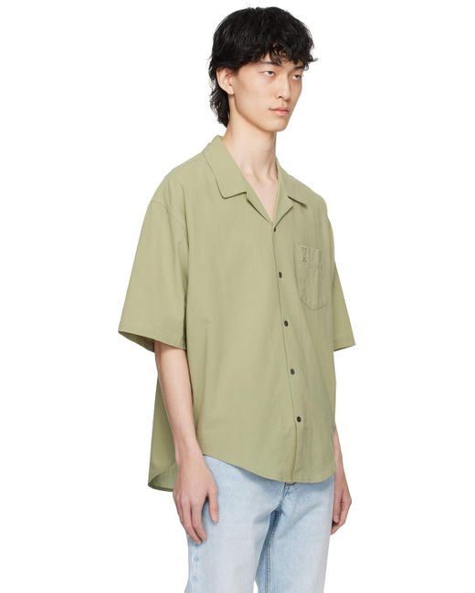 AMI Green Ami De Cœur Shirt for men