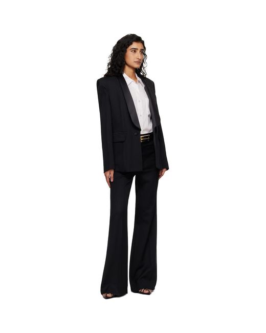 Victoria Beckham Black Shawl Collar Tux Blazer